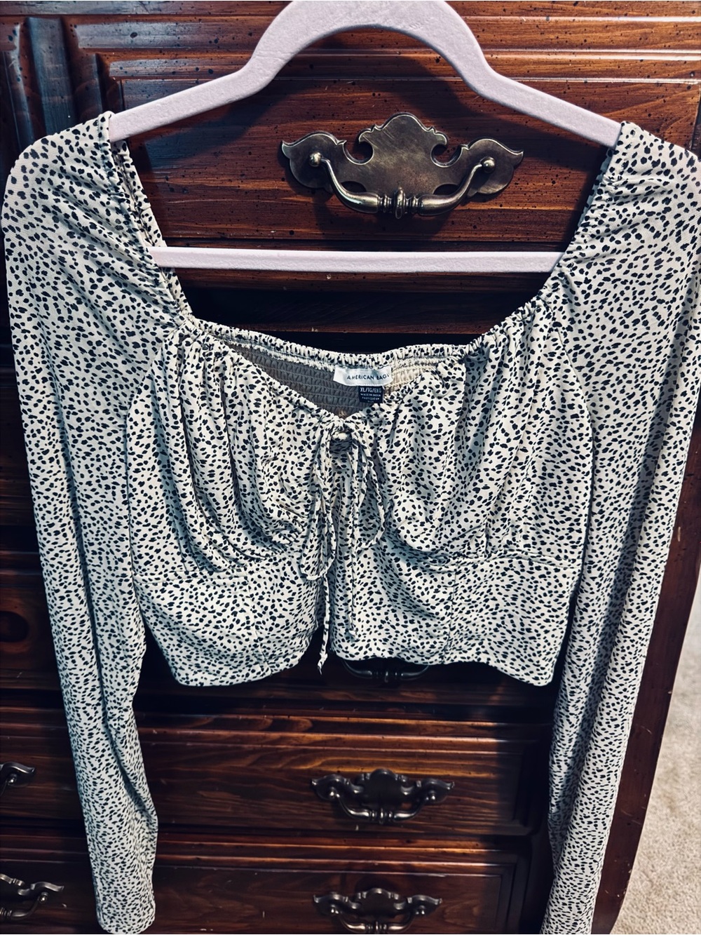 American Eagle Long Sleeve Crop Top